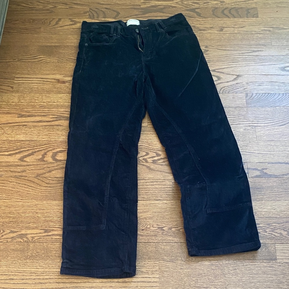 Free People Risk Taker Black Corduroy Pants